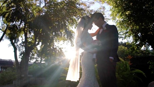 mauritius wedding couple at sunset by kenika productions